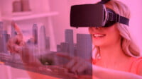 Gafas VR OIVO para Nintendo Switch en uso, ofreciendo experiencia de juego inmersiva