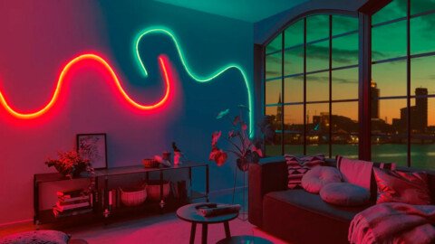 Proceso de instalación de iluminación LED en un hogar, mostrado paso a paso