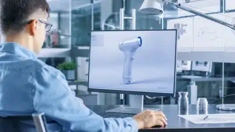 Escáner Canon CanoScan LiDE 400 en uso, mostrando alta resolución y diseño elegante