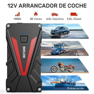 Arrancador de baterías de coche BuTure 1500A - Imagen 2