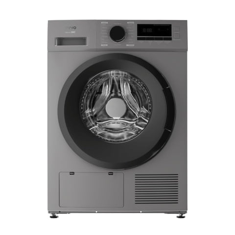 EVVO Secadora 8 kg condensación S8C, Clase energética B, Airfresh, Sensor de humedad, Antiarrugas, Inicio diferido, inox