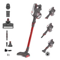 HOOVER Aspiradora Escoba Sin Cable Especial Mascotas, Depósito 0.9L, Posición Parking, Luz LED, Autonomía 40min - HF100